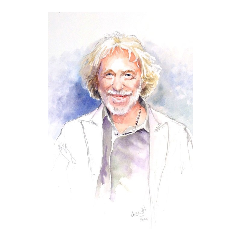 Portrait à l'aquarelle