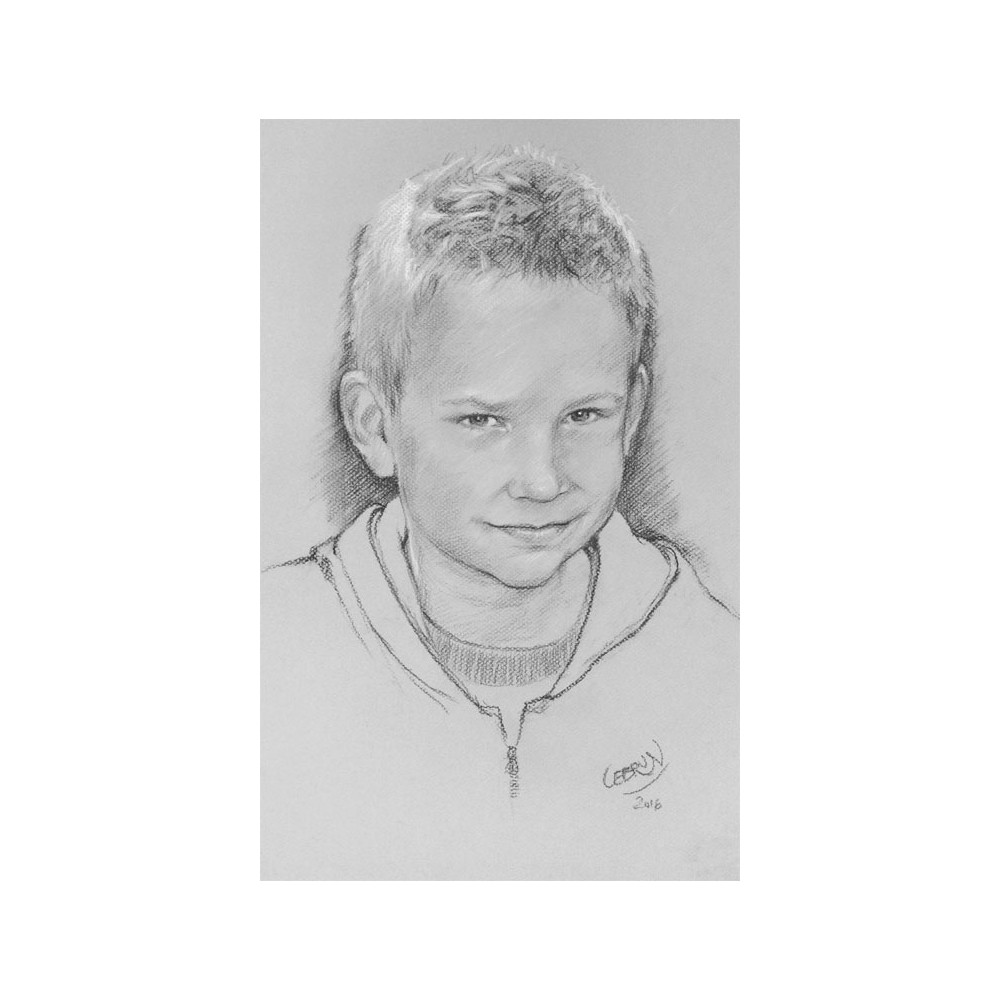 Portrait Au Fusain