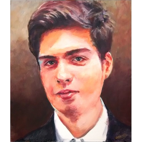 Portrait à l'acrylique